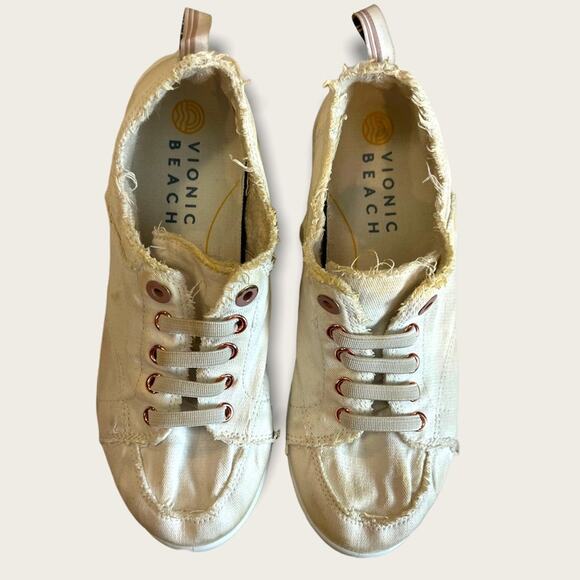 Vionic Beach Pismo Canvas Sneaker in White size 7 - Picture 3 of 15